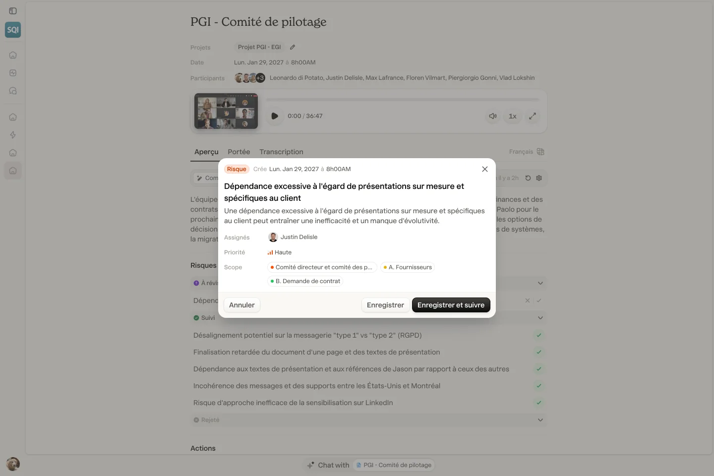Building an AI Native RAID log